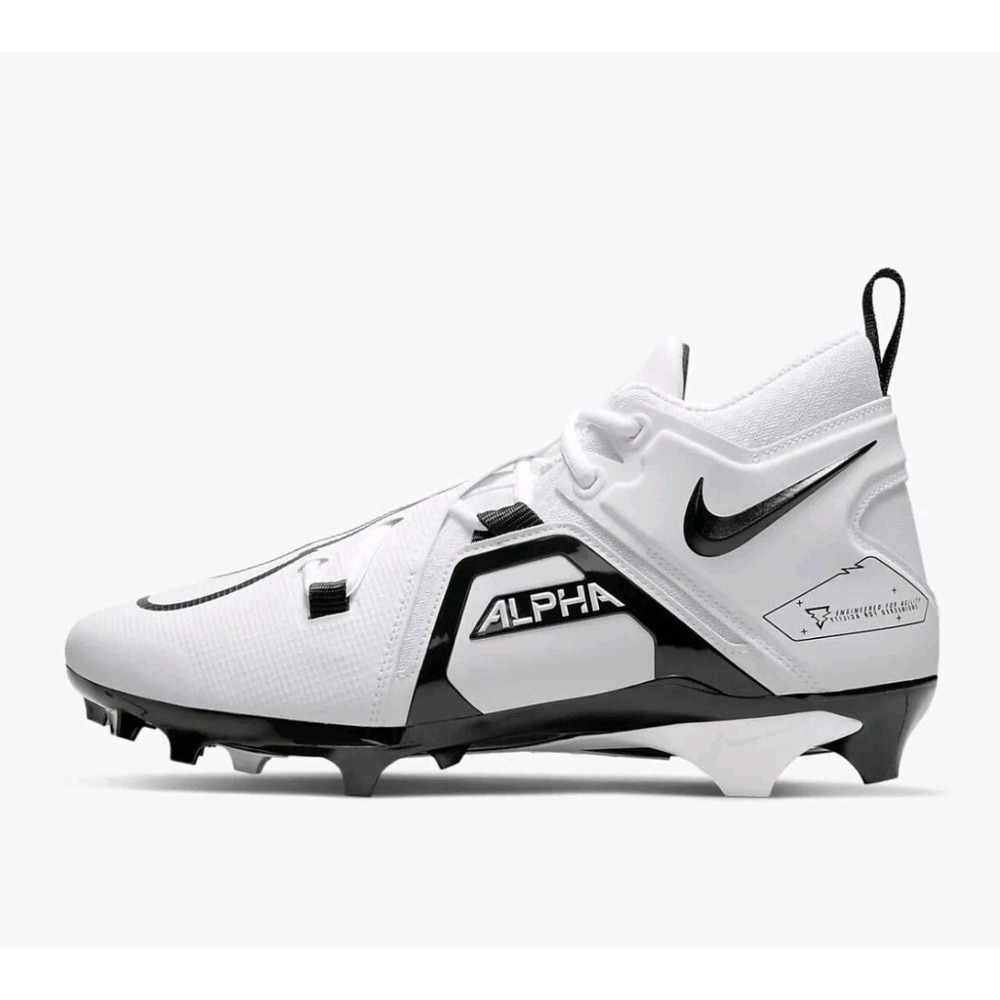 Nike Alpha Menace Pro 3 White Black CT6649-100 Men's Size 13.5 Brand New